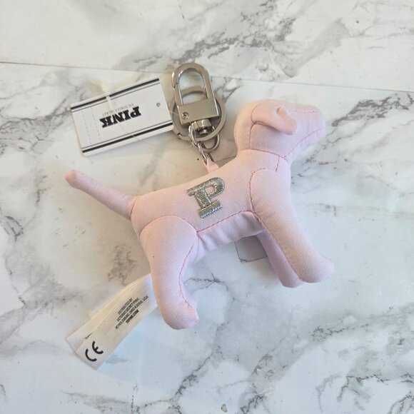 PINK DOG KEYCHAIN  By VICTORIA SECRET. - Picture 1 of 5
